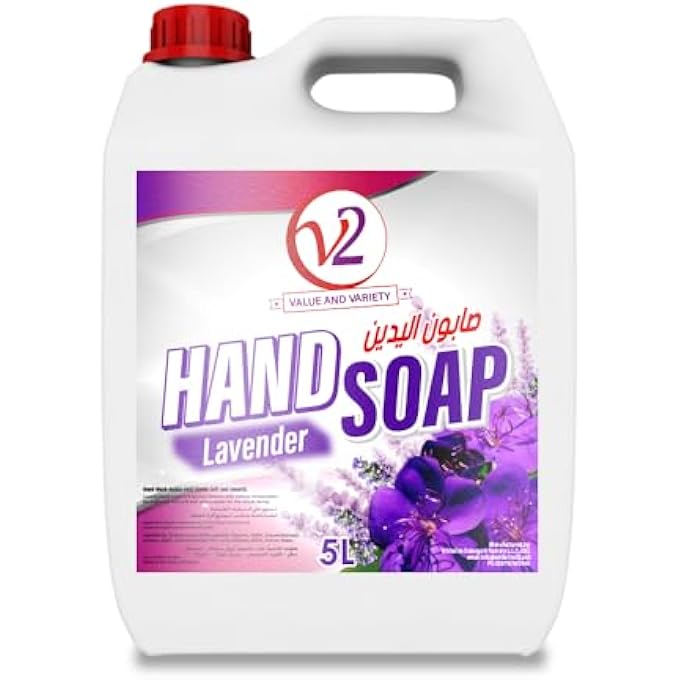 V2 LIQUID HAND WASH REFILL, LAVENDER 5LTR, LIQUID HAND SOAP - Image 1